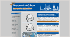 Desktop Screenshot of buergergemeinschaft-speyer.de